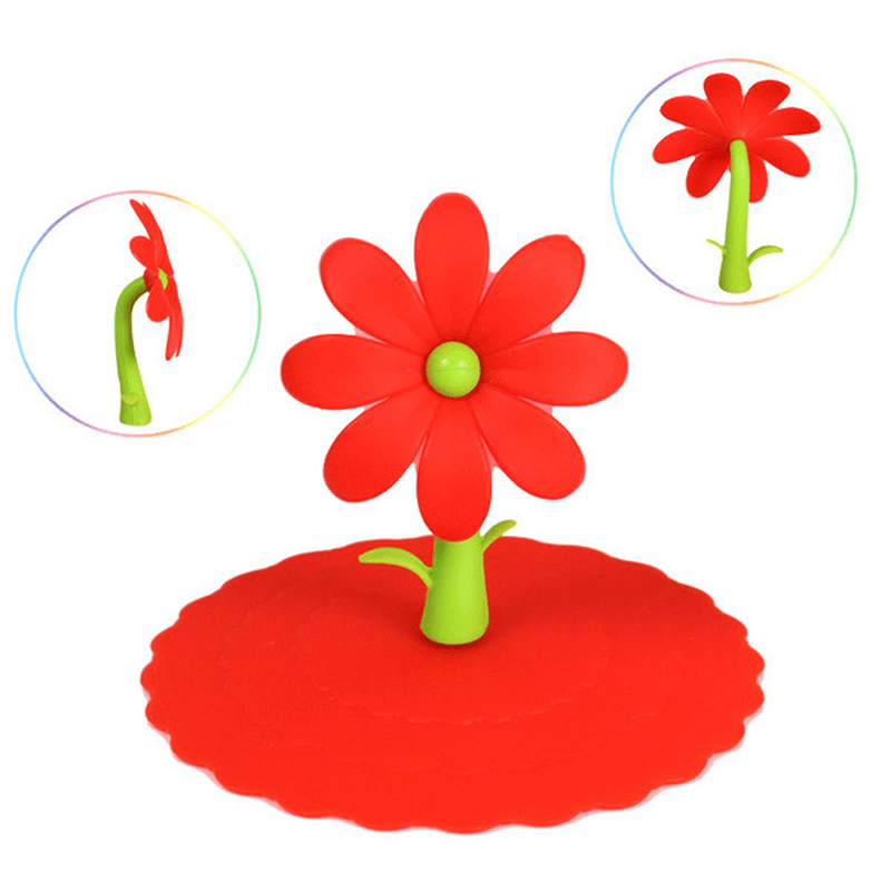 Colorful Flower Silicone Dustproof Cup Lid Leakproof Cup Cover - MRSLM