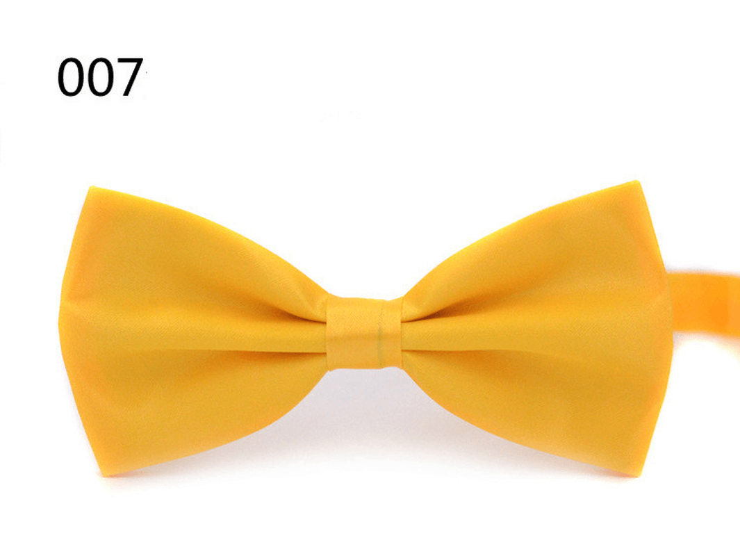 Bright Casual Men'S Solid Color Bow Tie - MRSLM