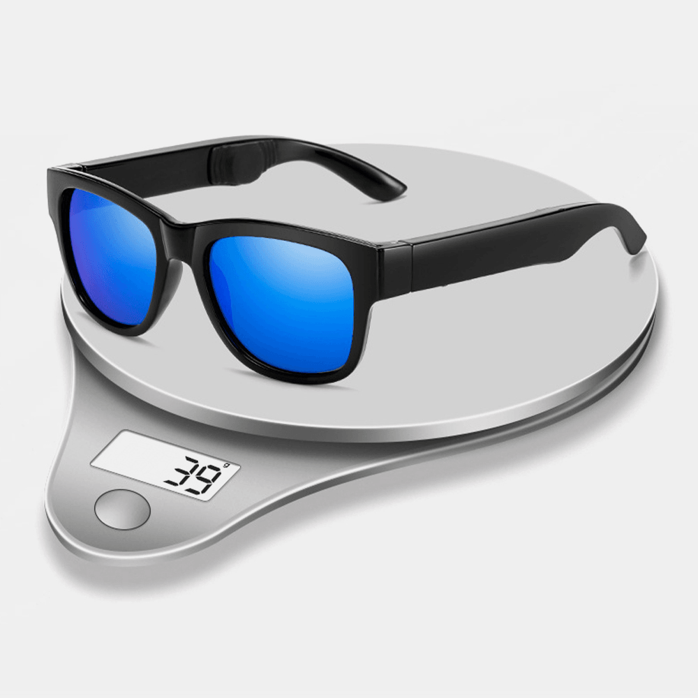 Unisex Bluetooth Headset Anti-Blue Light Intelligence Touch Outdoor Riding Plain Glasses - MRSLM
