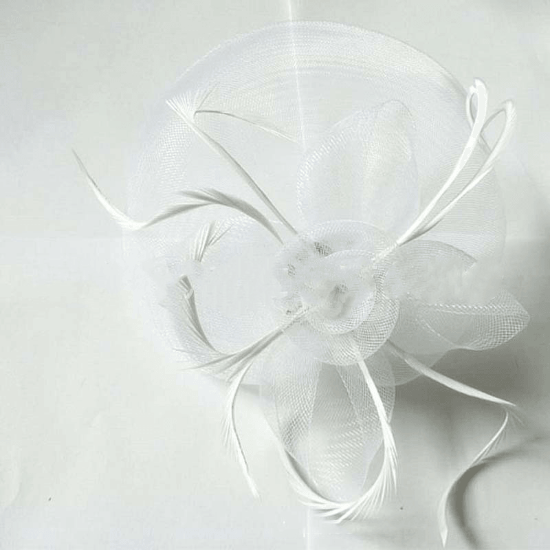 Flower Mesh Hair Accessories Bridal Stage Performance - MRSLM