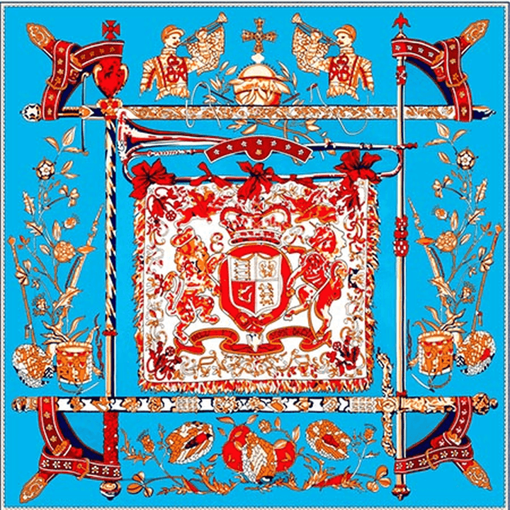 Silk Twill Sunscreen Large Square Scarf - MRSLM