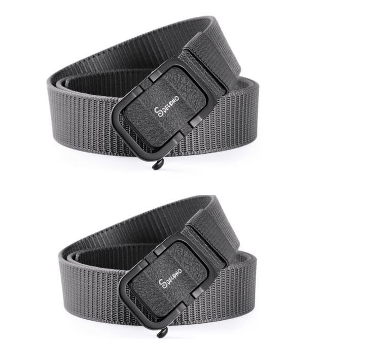 Toothless Automatic Buckle Belt Nylon Canvas Belt Outdoor Casual Pants Belt - MRSLM