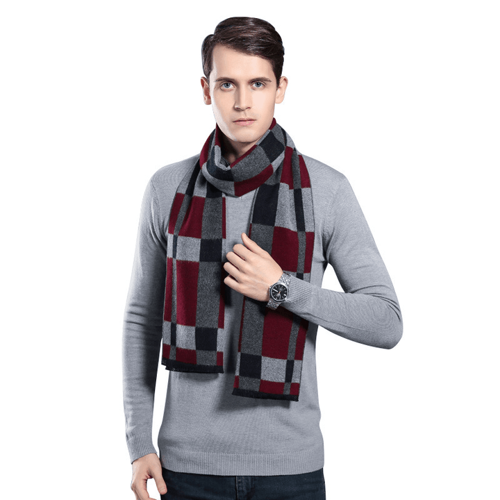 Men'S Autumn and Winter Cashmere Warm Scarf - MRSLM