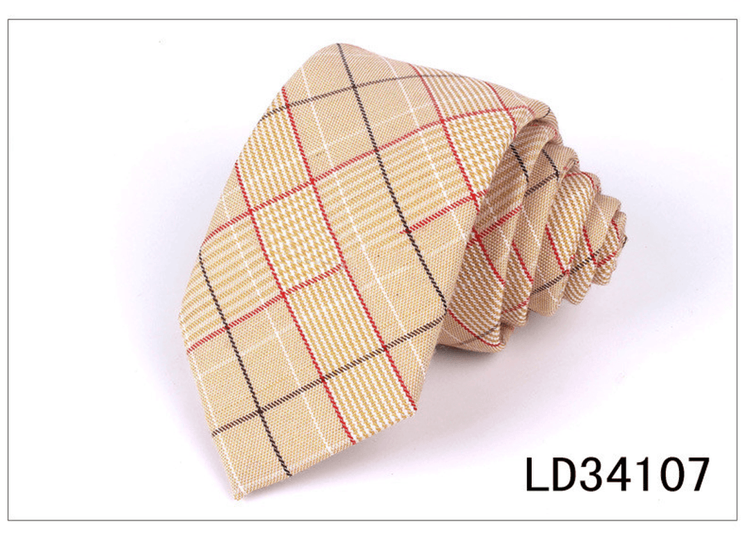 Plaid Series 7Cm Mens Suit Accessories - MRSLM