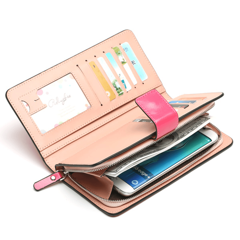 6 Inches Cell Phone Women 12 Card Slots Cell Phone Wallet - MRSLM
