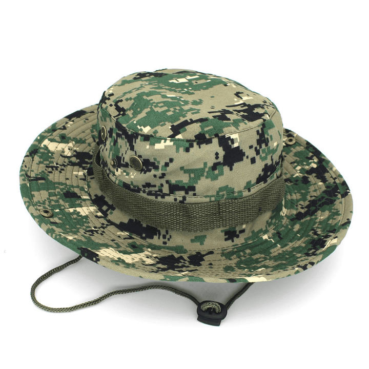 Leisure Jungle round Hat Mountaineering Fishing Camouflage Penny Hat - MRSLM