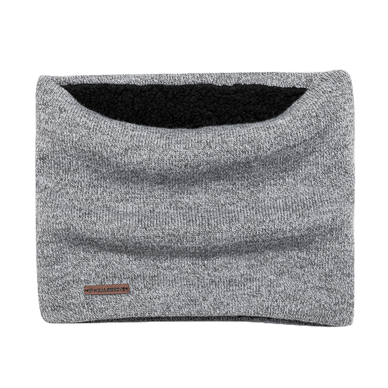 men's knitted pullover scarf, view 5 - MRSLM