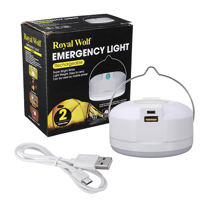 Ipree™ Portable LED Lantern Emergency Camping Tent 2 Mode USB Night Light Lamp - MRSLM