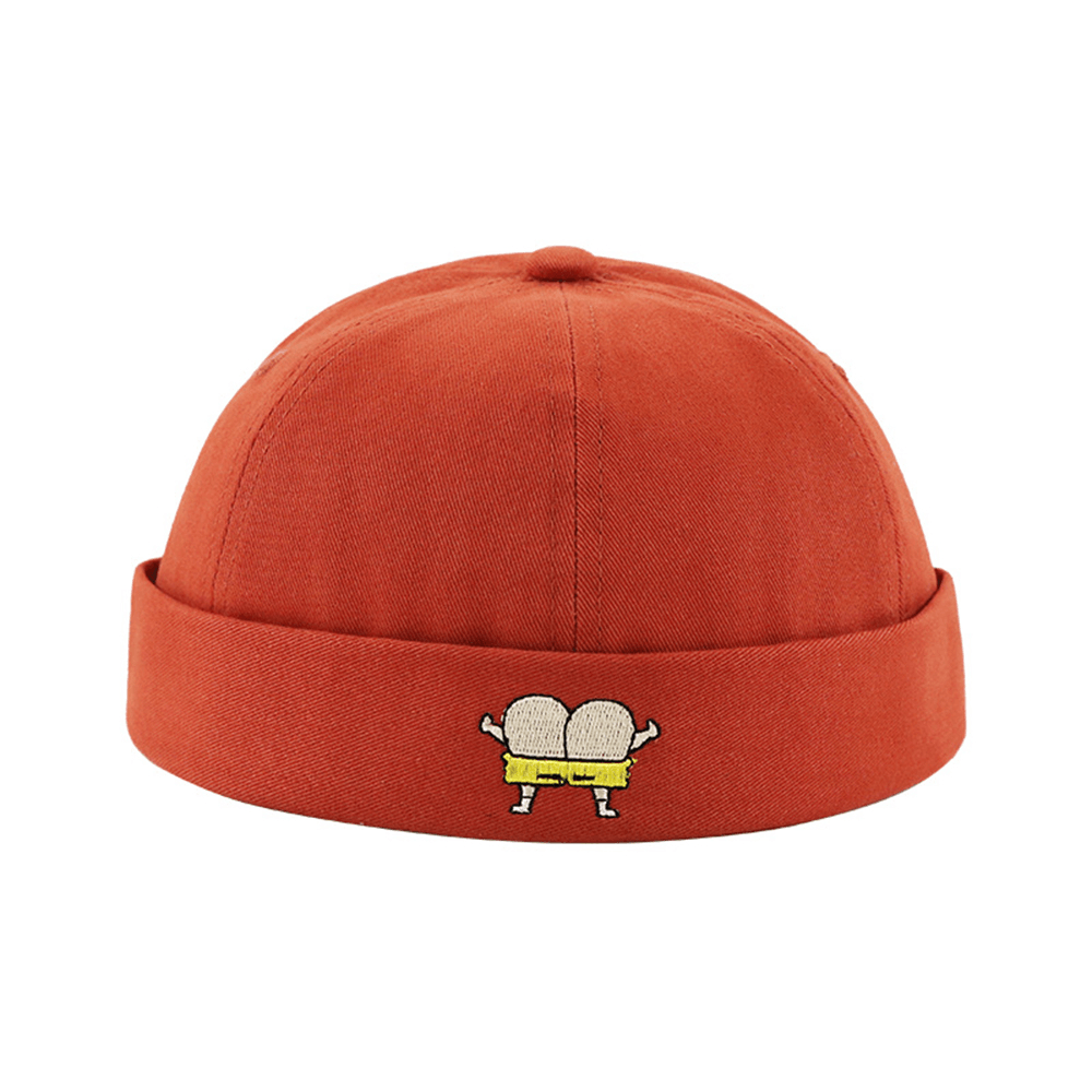 Unisex Melon Hat Summer Thin Section Hip Hop Landlord Hat Retro Leisure Street Brimless Hats - MRSLM