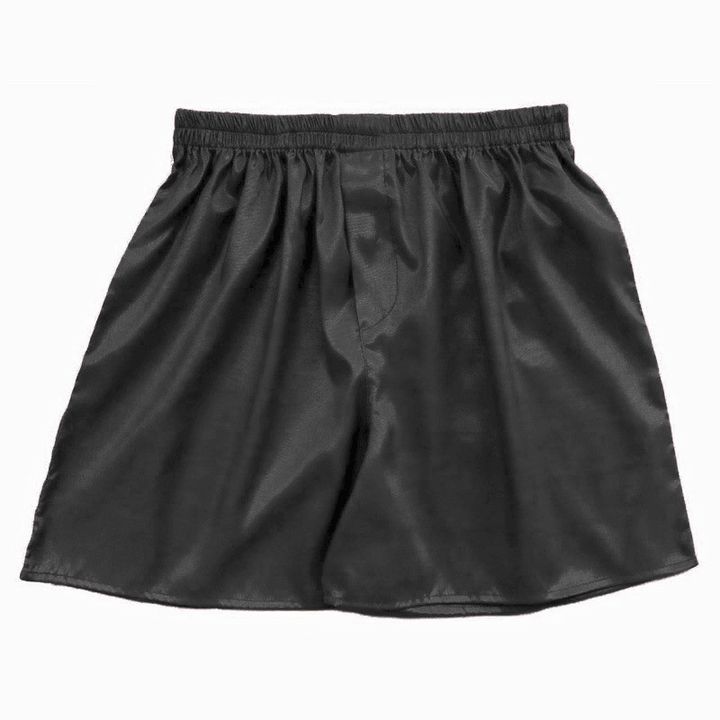 INCERUN Casual Mens Faux Silk Boxer Shorts Sleepwear - MRSLM