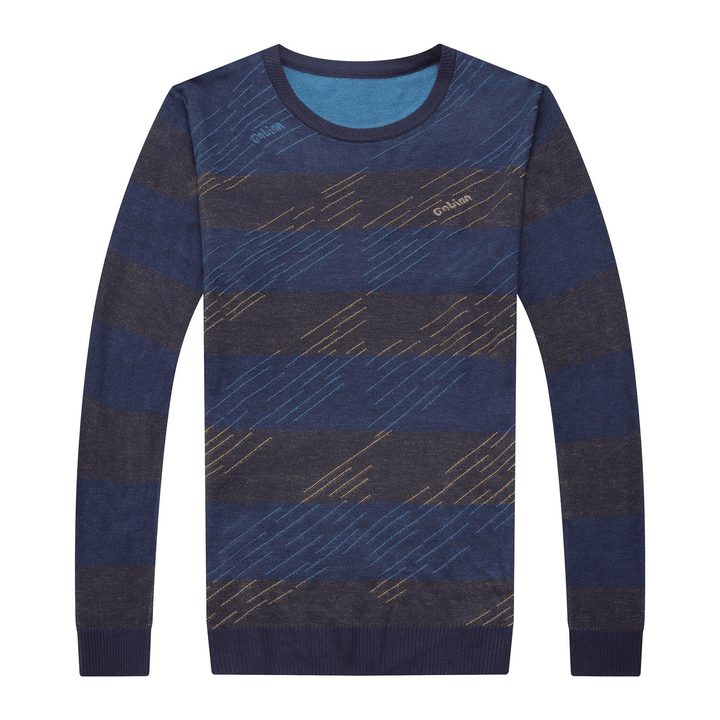Autumn New Men'S Knitted Sweater round Neck - MRSLM