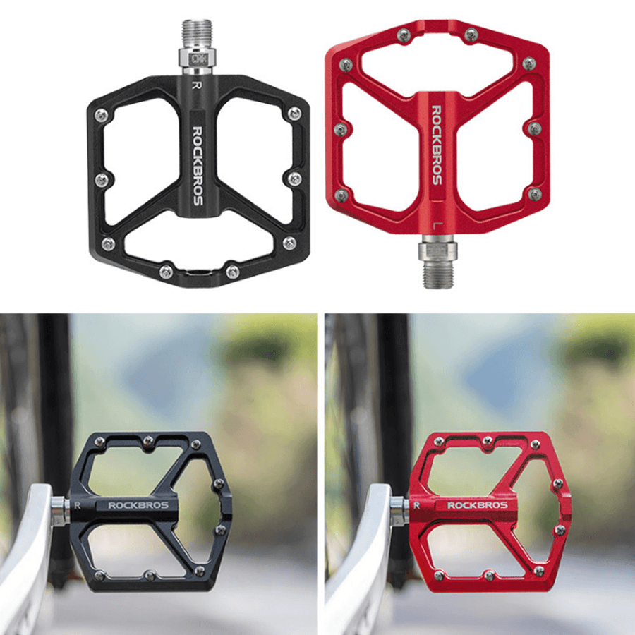 ROCKBROS K2003 1 Pair Bike Pedals CNC Aluminum Alloy Sealed Bearing Anti-Slip Bicycle Pedals Colorful MTB Foot Pedals Bike Accessories - MRSLM