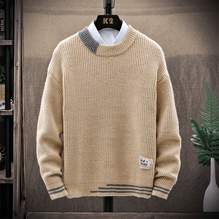 Men's Trendy Casual Long-Sleeved Sweater - MRSLM