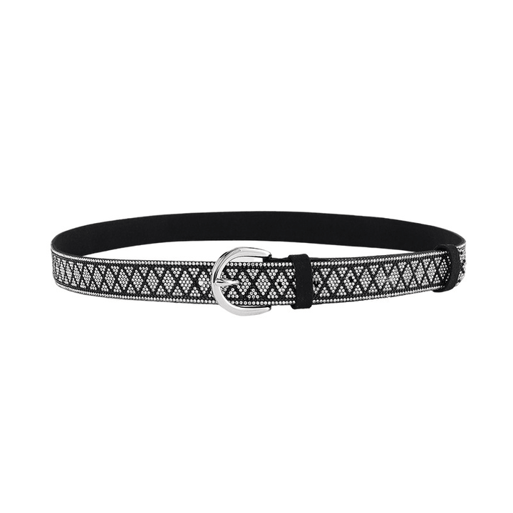 Fashion Women'S PU Leather Rhinestone Belt - MRSLM