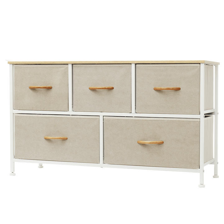 5 Drawers File Cabinets Furniture Storage Tower Unit Closet Dresser Bedside for Bedroom Office - MRSLM