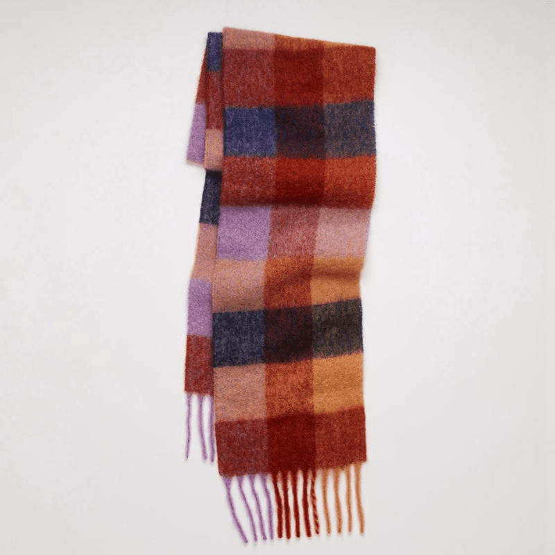 Scarf Women Color Thick Plaid Rough Flow - MRSLM