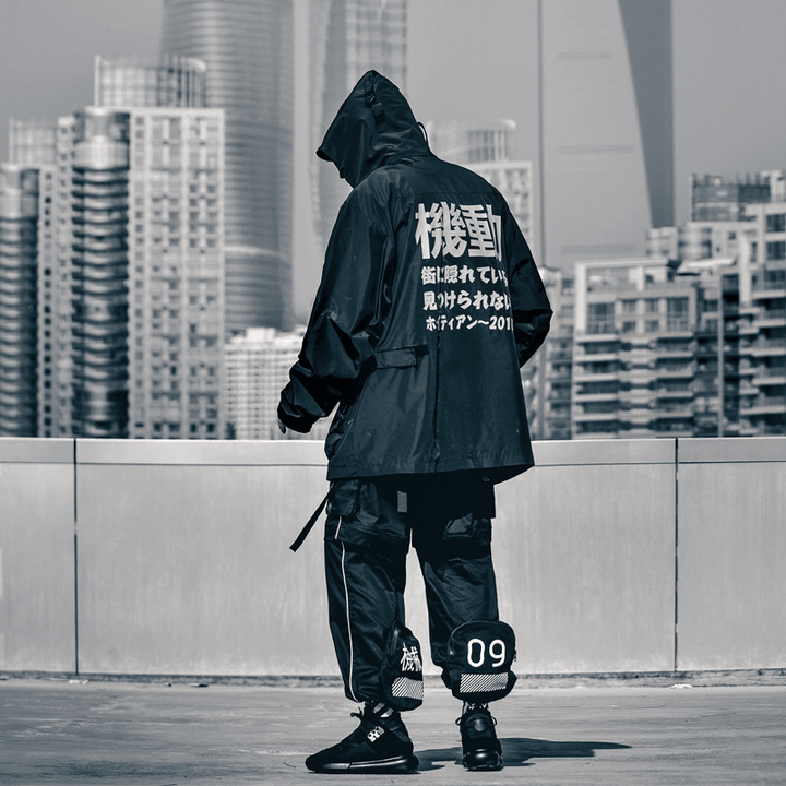 Loose Trendy Brand Hooded Reflective Functional Jacket Trend - MRSLM