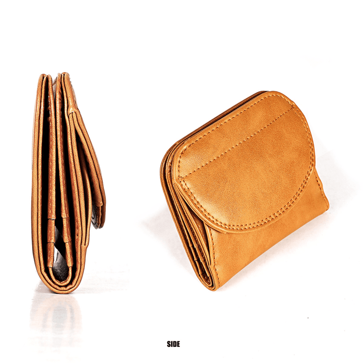 Women Genuine Leather RFID Blocking Wallet Coin Bag Protective Wallet - MRSLM