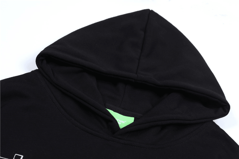 men's cross print hooded sweatshirt, view 2 - MRSLM