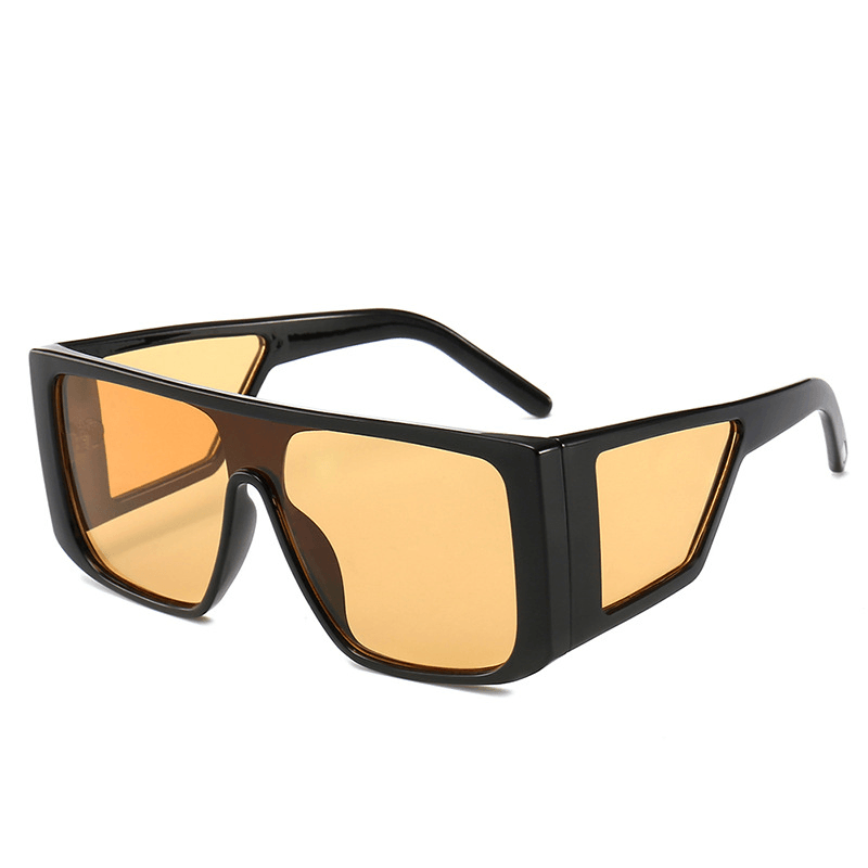 Fashion One Piece Large Frame Sunglasses - MRSLM