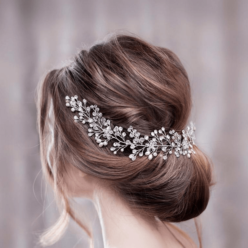 Gold and Silver Rhinestone Alloy Handmade Headwear - MRSLM