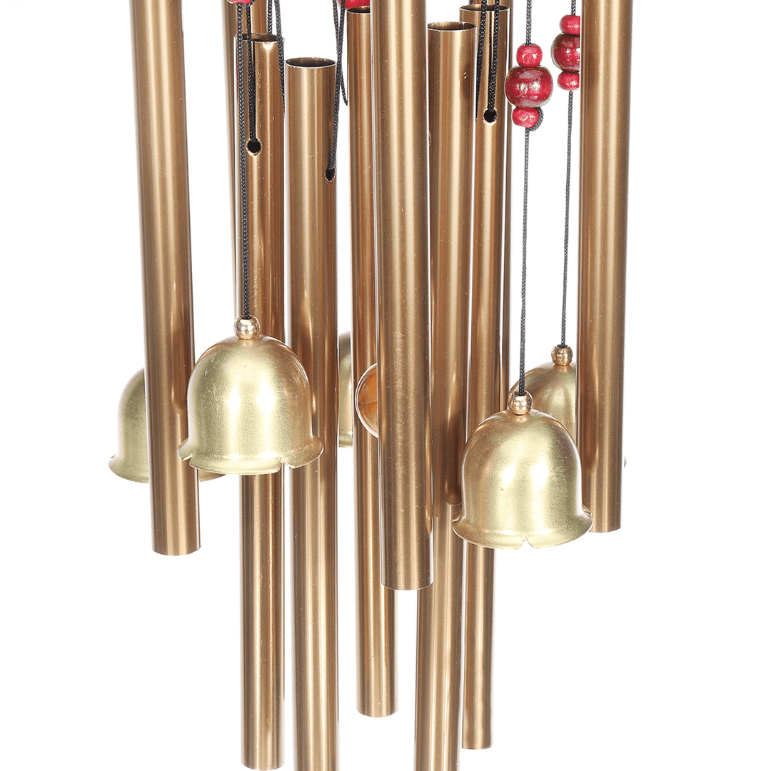 Wind Chimes Large Tone Resonant Bell 10 Tubes Chapel Church Garden Decor 33" - MRSLM