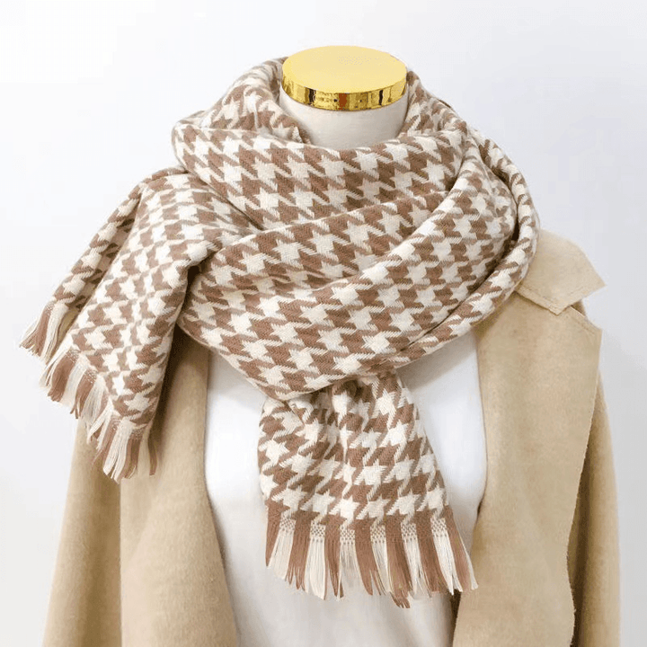 Imitated Wool All-Match Double-Sided Autumn and Winter Thickened Warm Scarf - MRSLM