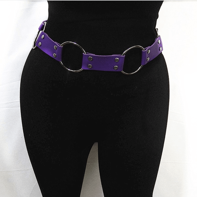 Punk Style Concave Shape Waist Chain Fire - MRSLM