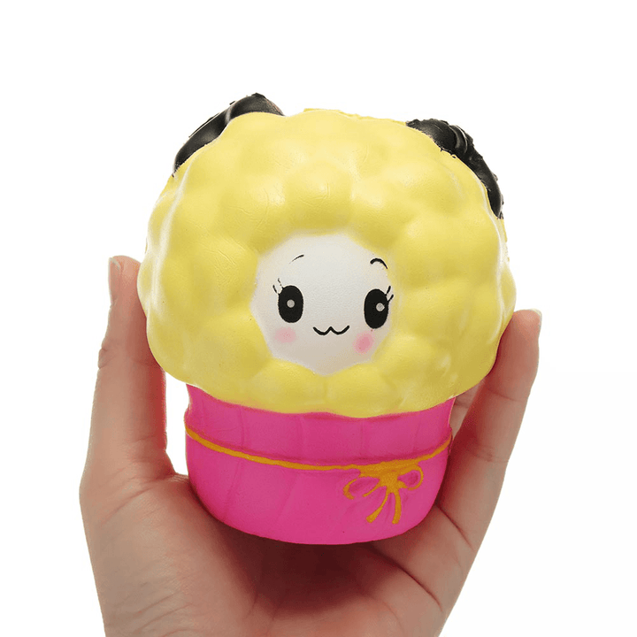 Sheep Squishy 9.5*9*8.5CM Slow Rising Collection Gift Soft Fun Animal Toy - MRSLM