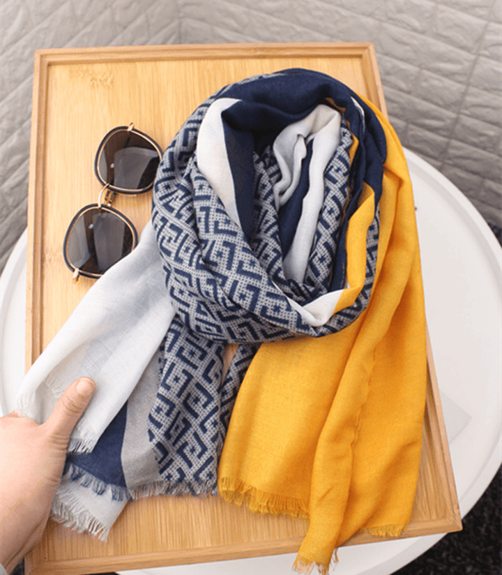 Turkey Desert Vacation Fringed Ethnic Style Cotton and Linen Scarf Ladies Travel - MRSLM