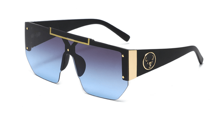 New Glasses Modern Retro Big Box One-Piece Sunglasses - MRSLM