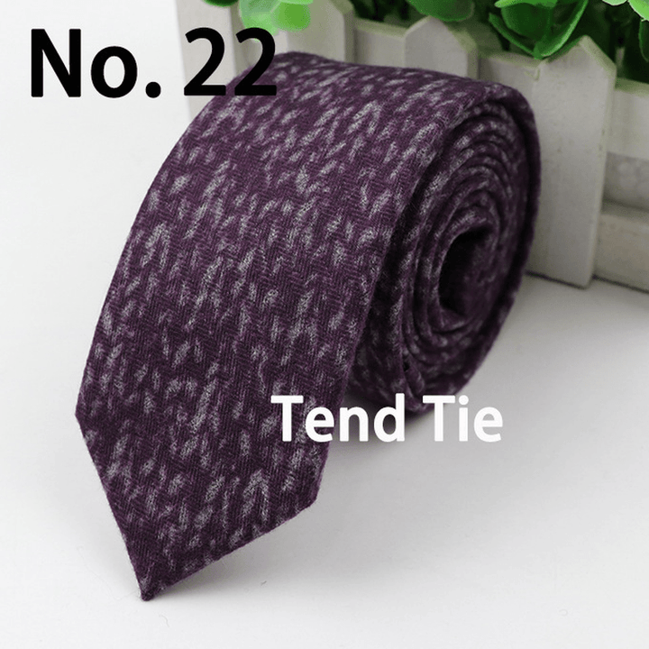 Men'S Tie New Ultra-Narrow Wool Elegant Atmosphere - MRSLM