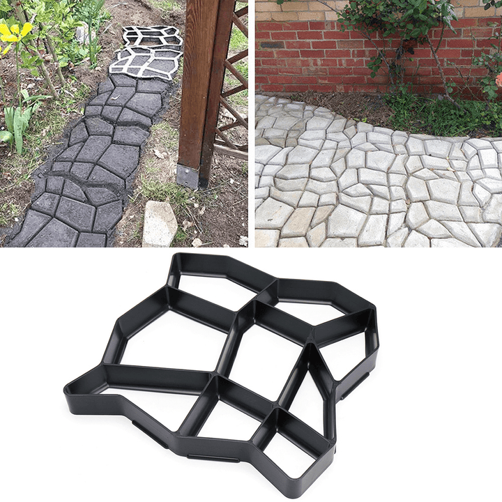 DIY Multi-Function Plastic Paving Road Maker Mold Concrete Stepping Stone Cement Brick Mould - MRSLM