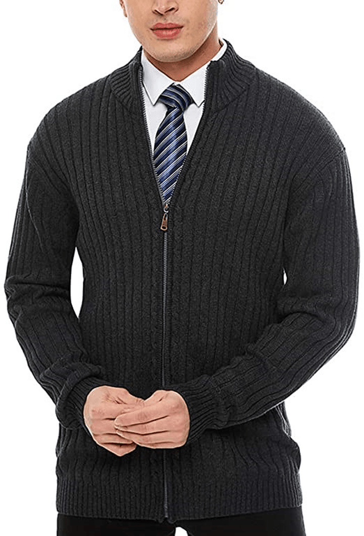 Suit Collar Cardigan Knitted Sweater Coat - MRSLM