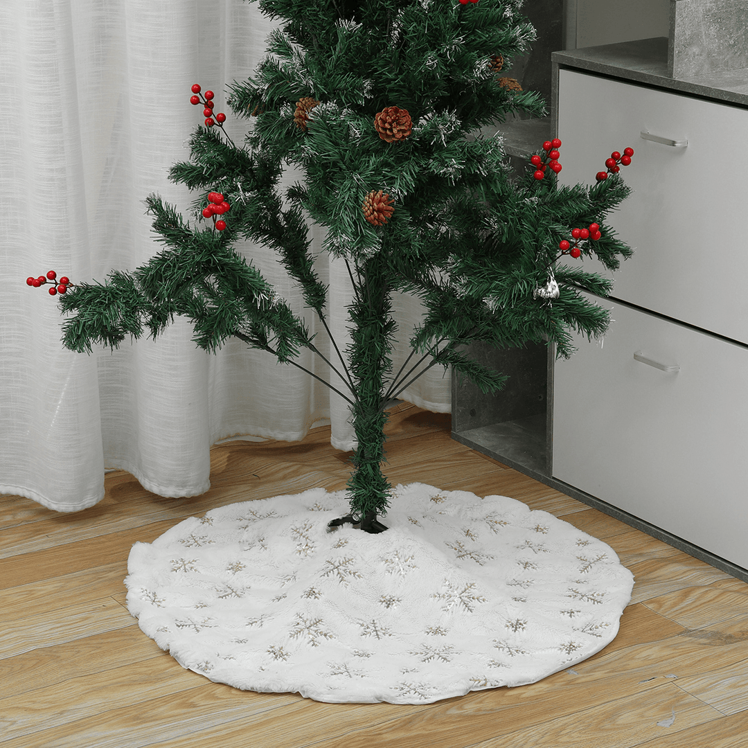 35/48Inch Christmas Tree Dress Skirt Decor Carpet Xmas Decoration for 2020 Christmas Party Decoration Ornament - MRSLM
