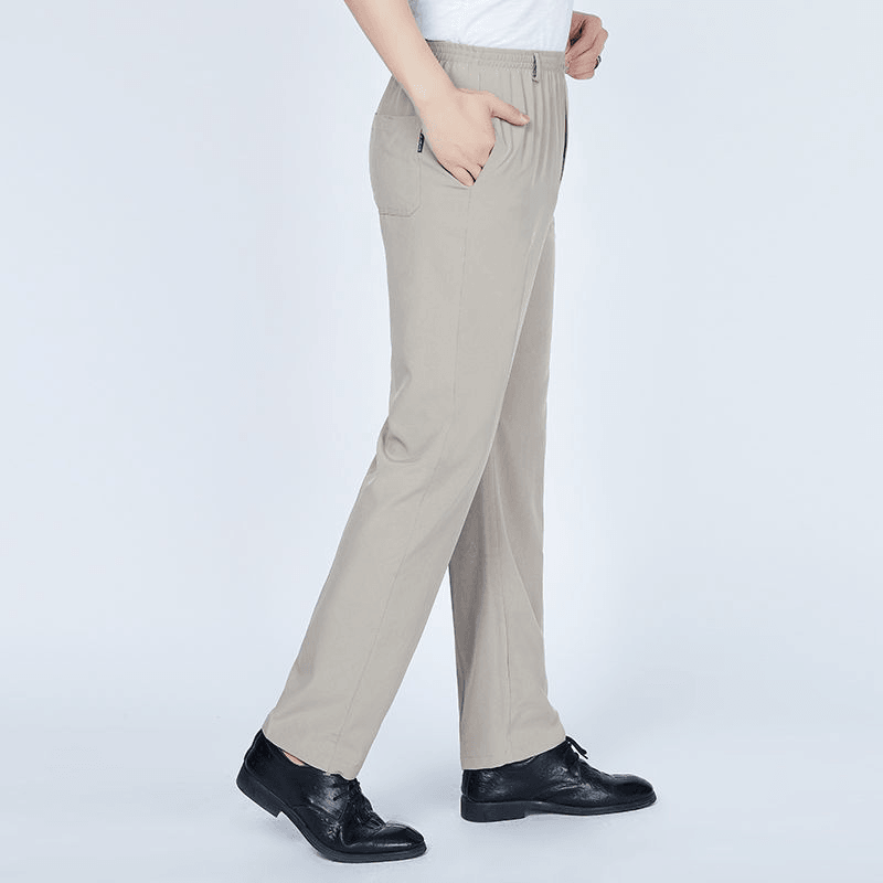 Middle-Aged and Elderly Casual Trousers High Waist - MRSLM