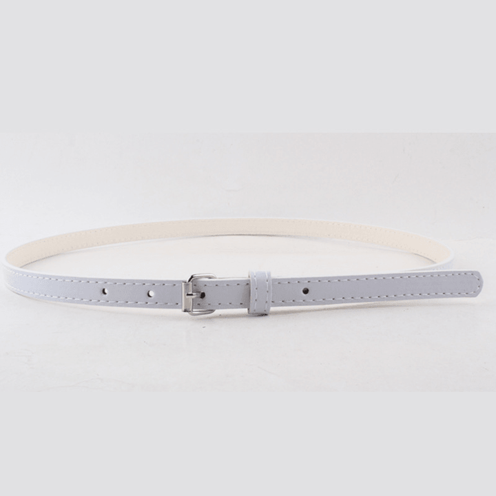 Thin Belt Fashion Belt Small Steel Buckle Belt - MRSLM