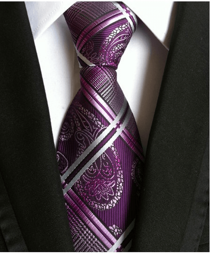 Men S Tie 8Cm Business Gentleman British Formal Wear - MRSLM