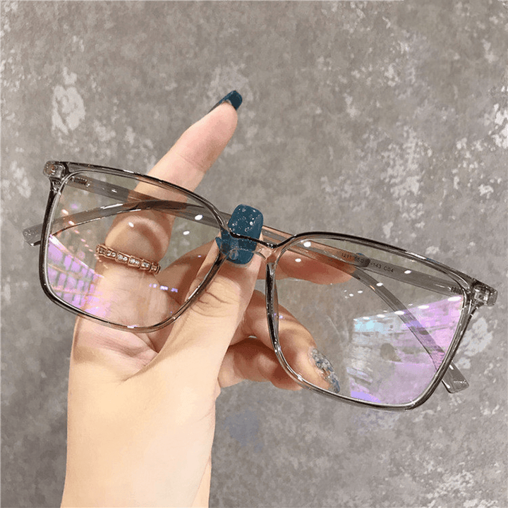 Anti-Blue Light Simple Square Glasses Frame New Ins Trend Flat Mirror Net Red Male and Female Same Glasses Frame - MRSLM