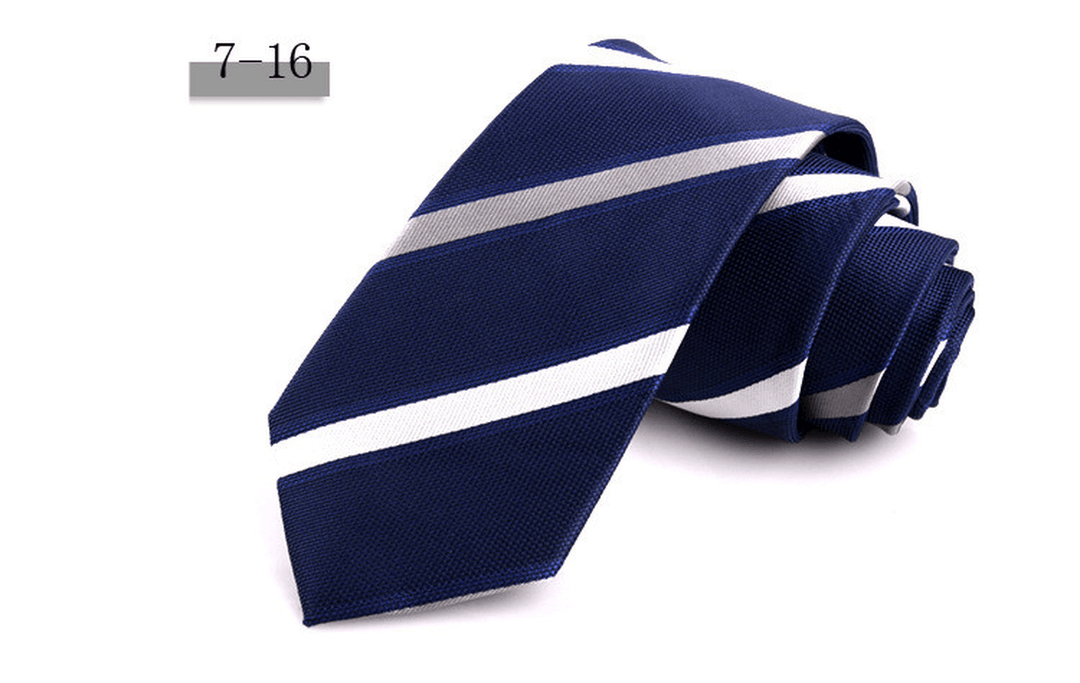 New Men'S 7Cm Striped Business Formal Tie - MRSLM