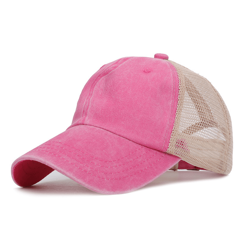 New Summer Fashion Sports Baseball Cap Women Messy Bun Baseball Hat - MRSLM