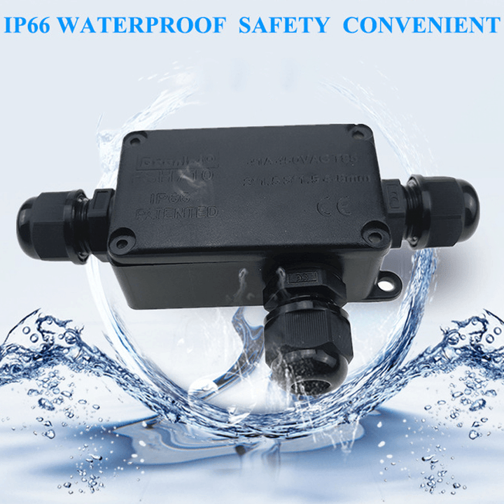 IP66 Outdoor Waterproof Junction Box 3 Way Cable Connector Junction Boxes with Terminal 450V - MRSLM