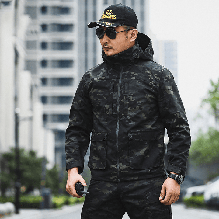 Fashion Simple Men'S Outdoor Camouflage Jacket - MRSLM