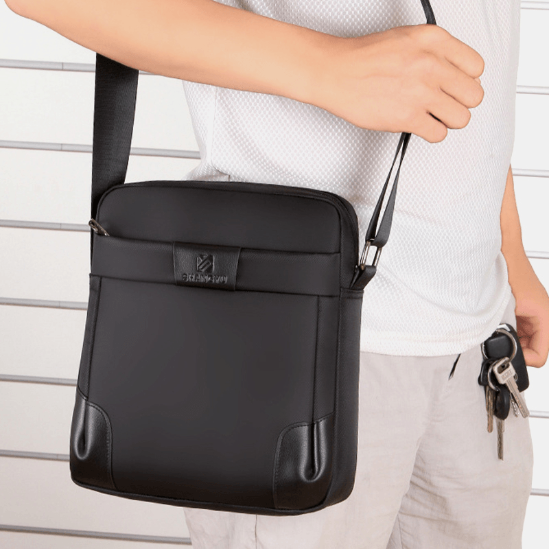 Men Oxford Large Capacity Business Casual Crossbody Bag Shoulder Bag - MRSLM