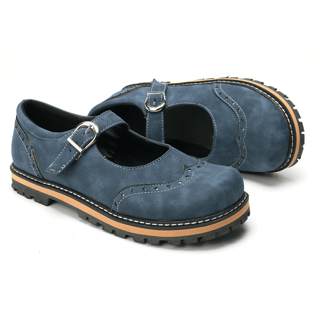 Women Large Size Slip Resistant Comfy round Toe Casual Spring Flats Loafers - MRSLM