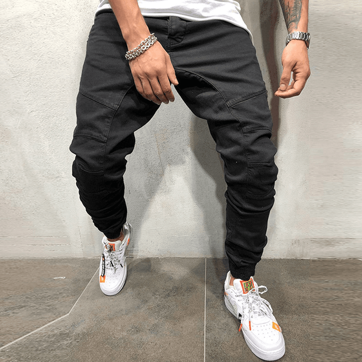 Hip Hop Side Zipper Trousers Men'S Leggings - MRSLM