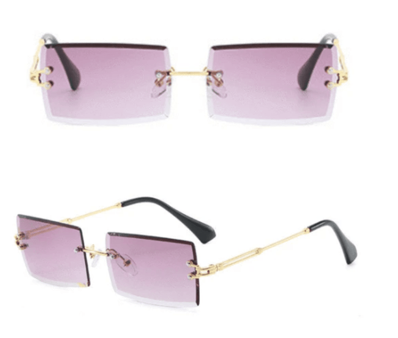 rimless square sunglasses, view 12 - MRSLM