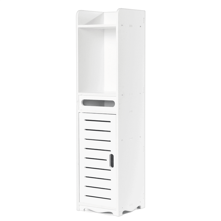 Bathroom Toilet Storage Cabinet Organizer Shelf Standing Rack Cupboard Holder - MRSLM