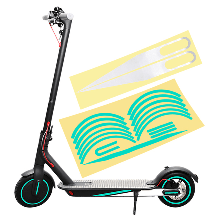 Electric Scooter Reflective Stickers Waterproof Warning Sticker Tape Decals for Mijia M365 Electric Scooter Accessories - MRSLM