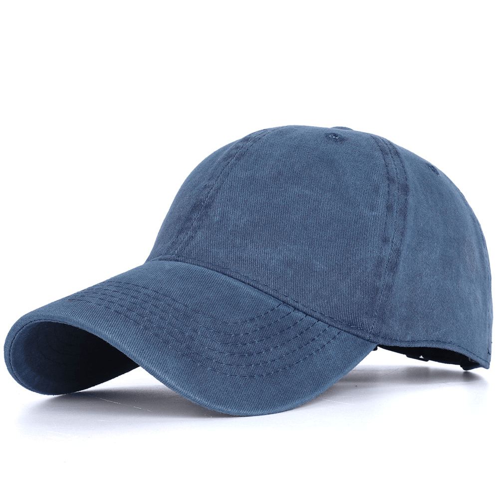 Washed Baseball Caps for Men and Women Outdoor Distressed Sun Hats Simple Caps - MRSLM